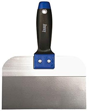 Knauf Breitspachtel zum Verspachteln von Fugen, 200-mm – Fugen-Spachtel breit aus Edelstahl für großflächige Spachtelarbeiten an Gipsplatten-Fugen, für HRK und HRAK Kanten, rostfrei