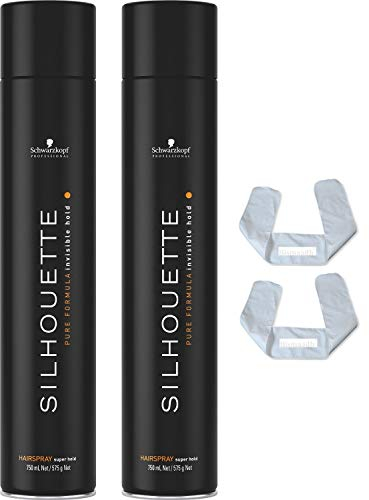 2er Super Hold Hairspray Haarspray Black Silhouette Styling Schwarzkopf 750 ml