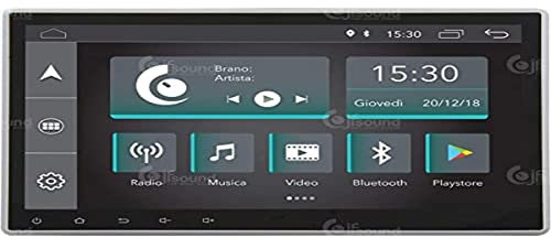 Jf Sound car audio system Autorradio Universal 10,1 1 DIN Android GPS Bluetooth WiFi Dab USB Pantalla táctil Full HD 10,1
