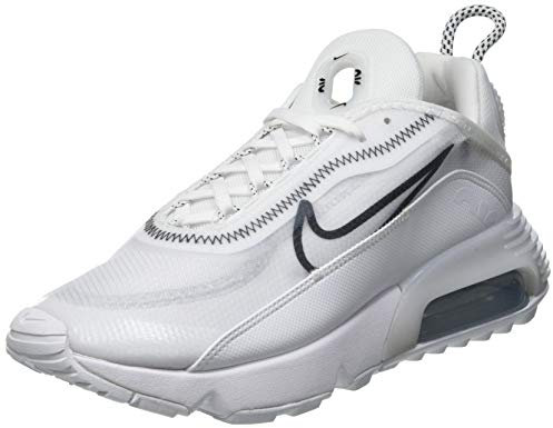 Nike W Air Max 2090, Scarpe da Corsa Donna, White/Black-Wolf Grey, 36 EU