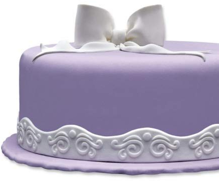 COXIMUS gebrauchsfertiger Fondantrand 2 x 1,25m | Motiv Wellenband Ornament, 3 cm hoch | leckere Tortendekoration für Torten, Cupcakes uvm. | COXIMUS backen und mehr