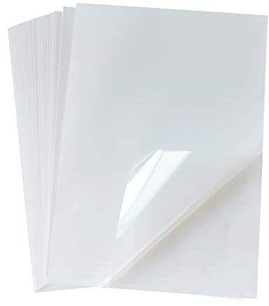 30 Blatt 21,6 x 27,9 cm 100% transparente Folie für Tintenstrahldrucker, Siebdruck, Overhead-Projektorfolie