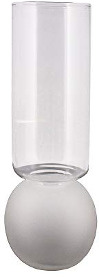 AREOhome HomArt 8184-1 Bulb Vase, 11.25-inch Height, Frost