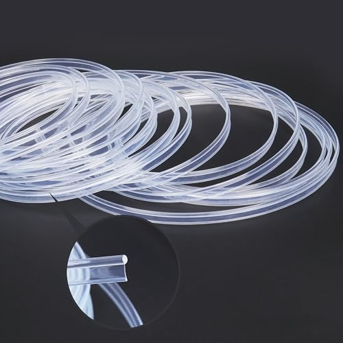 QAUBEN Cable de Fibra óptica Impermeable Resplandor Lateral del automóvil Iluminación LED Banda de Fibra óptica Ambiente Interior del automóvil Luces frías de neón 3 Metros (9.84 pies)