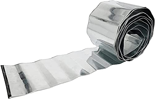 Ram® Heavy Duty 5M Metres Galvanised Steel Lawn Edging Garden Plant Border (16.5cm High) (1 X 5M)