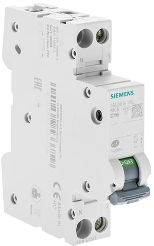 SIEMENS - Disjoncteur 16A Ph+N Courbe C 4.5kA 230V