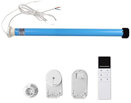 zemismart Kit de moteur tubulaire motorisé à faire soi-même - Télécommande Echo Voice Tuya - Minuteur d'application (pour tube de 38 mm, avec télécommande à 6 canaux)