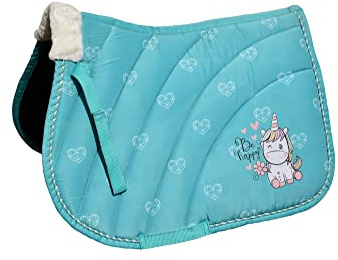Rhinegold Tapis de Selle Licorne – Shetland – Aqua