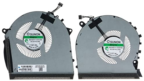 Replacement CPU&GPU Cooling Fan for HP OMEN 17-CB 17-CB0030NR 17-CB0070NR 17T-CB0000 RTX2060 L57367-001 L62864-001 MG75091V1-1C010-S9A MG75091V1-1C020-S9A