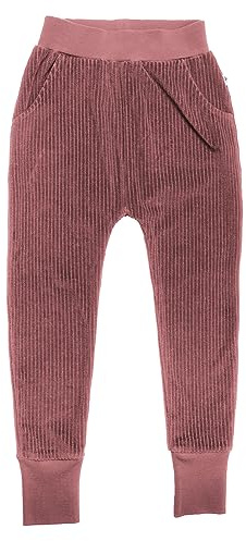 Leela Cotton Kinder Cordhose Bio-Baumwolle Hose Unisex 2072 (128, Dunkel Mauve)