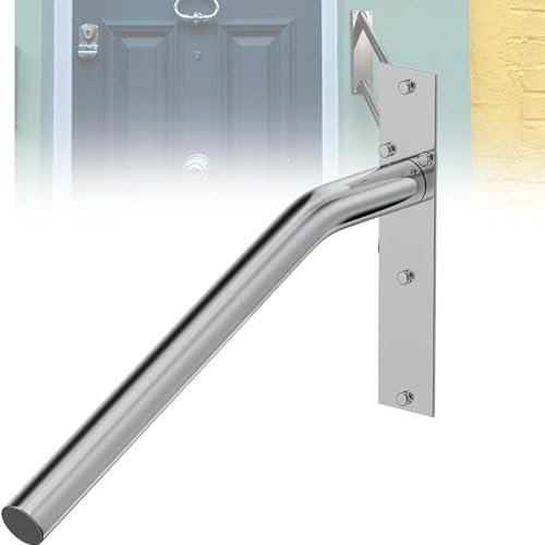 LORIER Pasamanos de Acero Inoxidable,Pasamanos Exterior Portal para 1-3 Escalón Barandilla de Escalera Entrada Jardín,Barandillas de Seguridad para Escalones,para Inodoro, Escalera