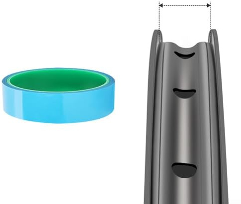 Robuste Felgenbänder für schlauchlose Reifen, 10 m Länge, blau, PET-Material (25 mm x 10 m)