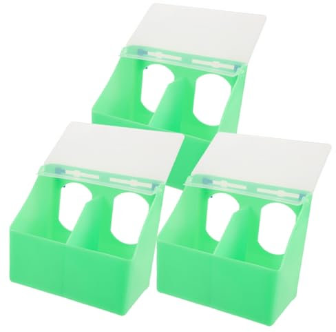 CANIGHT 3stücke Aufhängbarer Vogelfutterspender Für Papageien Multifunktionale Futterbox Für Käfige Wasser Und Futtersilo Robustes Und Langlebiges Design Für Kleine Vögel Und
