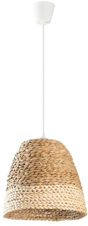 LightLogic Hängelampe ARILAS - Boho Lampe mit E27 Fassung - Beige Lampenschirm - Elegante Deckenleuchte für Wohnzimmer und Schlafzimmer- Stilvolle Hängelampe