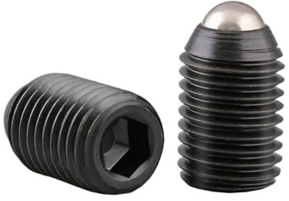 AYYSSM Legierter Stahl, Kugelkopf, Innensechskant, Feder, Kugelstößel, Gewindestift, schwarz, M3-M12(25mm,M12 (5Pcs))