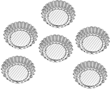 OFFSCH 6piezas Moldes Inoxidable Molde Para Huevos Para Hornear Postres Tartas