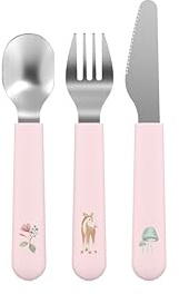 Mepal Kinderbesteckset Mio 3-teilig - Fairy Garden - Edelstahl Kindergeschirr