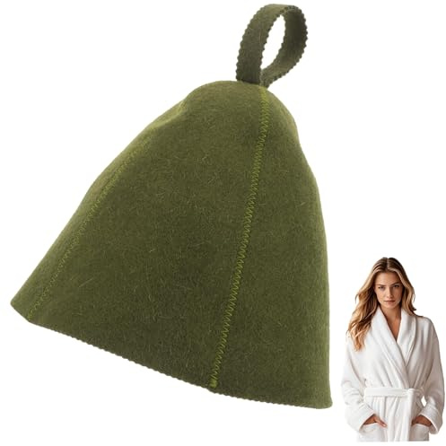 Sauna Hat de lana natural Capa de sauna para hombres Mujeres ecológicas