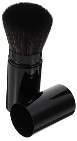 OFFIGAM Retractable Large Loose Powder Brush Single Blusher Brush Makeup Tool for Women Finishing Blush Application Suitable for Travel and Daily Use