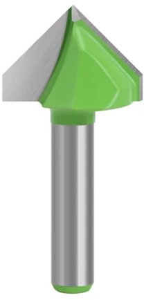 1PC 8MM Shank Milling Cutter Wood Carving 90 V Type Slotting Cutter Carving Grooving Tools Router Bit Set Safety Milling Cutters(08)