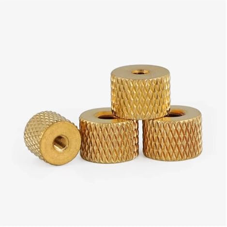 hand tighten nuts， Pack Of 25 Brass M2-M4 Knurled Pineapple Pattern Thumb Nut For PC Cooling Fans(M2)