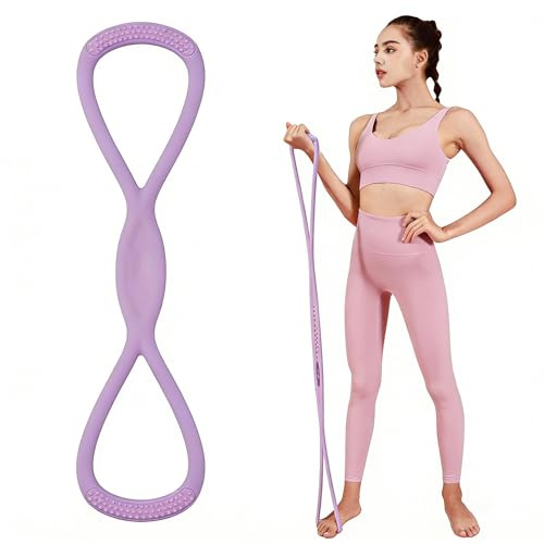 Banda de resistencia para ejercicios de espalda y hombros, cuerda elástica, banda elástica, banda de fitness, pie, pierna, mano, estiramiento, yoga, pilates, estiramiento, fisioterapia, gimnasio en