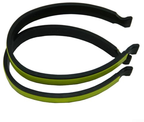Niceminiwall Lot de 2 clips de pantalon de vélo pour homme et femme, attaches réglables de la cheville pour pantalon de cyclisme, design de sécurité réfléchissant, compatible avec la plupart des vélos