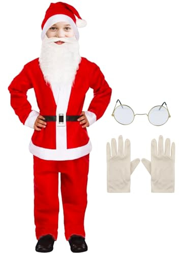 Jultomtekostym, barn, Cosplay barn i åldrarna 4-12, tomtekostym