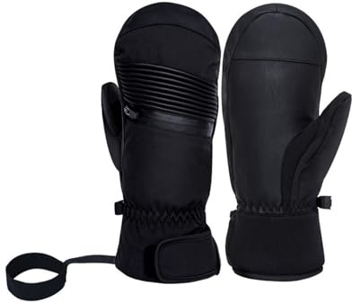 Elnwnnkc Guanti da sci resistenti freddo Neve invernale per snowboard Escursionismo Guanti invernali impermeabili termici impermeabili all'aperto
