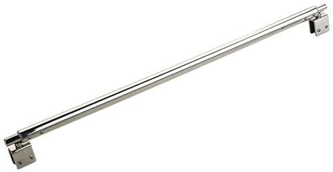Barre de support pour porte de douche en acier, Barre de support for paroi douche en acier inoxydable, mur sur verre for baignoire-douche, argent 30-120 cm(30-50 cm)