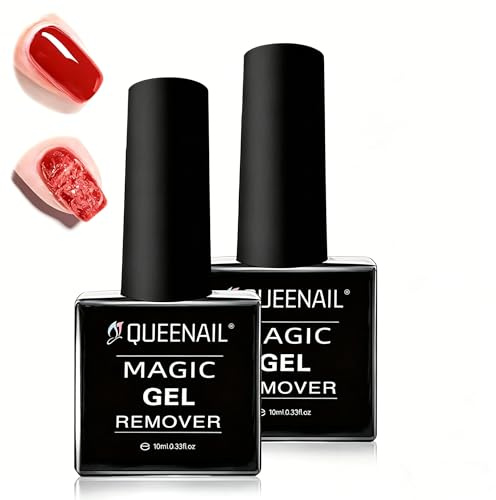2 Pack Black Gel Nail Polish Remover, Remove Gel Nail Varnish And Nail Art Layers