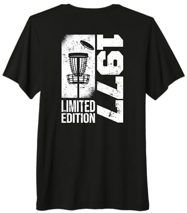 DiscGolf Disc-Golf-Joueur Anniversaire né en 1977 Disc-Golf T-Shirt Haut de Gamme
