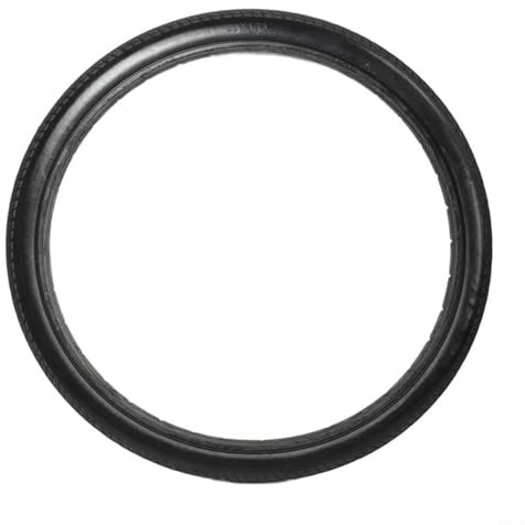 Micpointik Pneumatici in gomma piena 20 x 1,75 in poliuretano, antiforatura e senza manutenzione per bicicletta, sedia a rotelle e trolley, pneumatici di ricambio robusti ad alta stabilità, nero