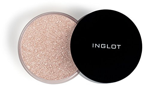 INGLOT Sparkling Dust FEB 06, Silber & Elfenbein, 2,5 g | Strahlender Highlighter sorgt für einen intensiven, leuchtenden Glow auf Gesicht, Augen und Körper. Alkohol- & parfümfrei.