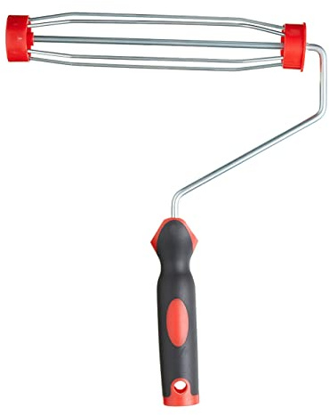Fit For The Job Käfigrahmen, 225 mm-Farbrollerrahmen mit weichem Griff | geeignet für Heimwerker-Farbroller für glatte und gleichmäßige Abdeckung und Anwendung, mit Griff für Verlängerungsstangen