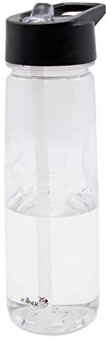 ZOLLNER24 Trinkflasche aus Tritan, 750 ml, BPA-frei, Trinkhalm