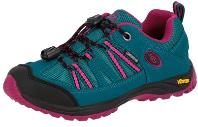 Brütting Unisex Kinder Ohio Low Trekking-& Wanderhalbschuhe, Türkis Pink, 29 EU
