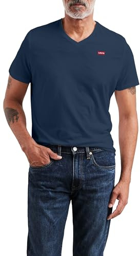 Levi's Homme Original Housemark V-Neck, Dress Blues, XL