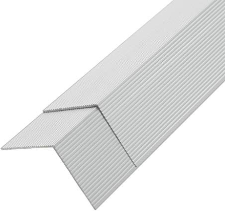 yorten 5 STK. Winkelleisten Aluminium für Terrasse WPC Dielen, L Winkel Kantenschutz, 170cm (Silbern)