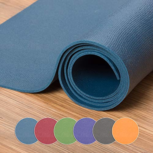 XXL Yogamatte 180x180cm Blau, schadstofffreie Yogamatte, besonders groß und breit, ÖKO-Tex 100 zertifiziert und rutschfest