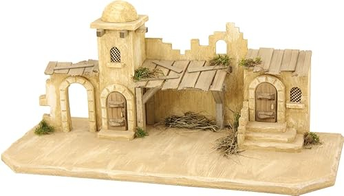 Dekoprojekt Krippenstall Stall Jerusalem - Braun, Holz, Weihnachten