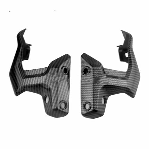 dzstnbhd Motorbike Spoilers Für Mt-07 Für Fz-07 2018 2019 2020 Motorrad Front Scheinwerfer Halterung Verkleidung Kutten Seite Panel Blinker Licht Abdeckung (Color : Carbon Fiber Paint)