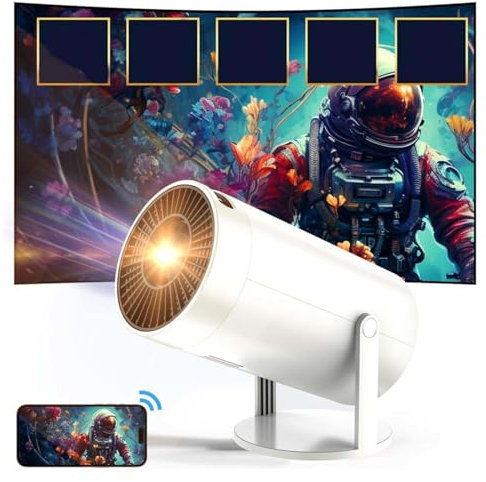 Mini Portable Projector Mirroring Same Screen Function, Projector With Wifi Projector With Wifi And Bluetooth, Proyector Android Camping Projector