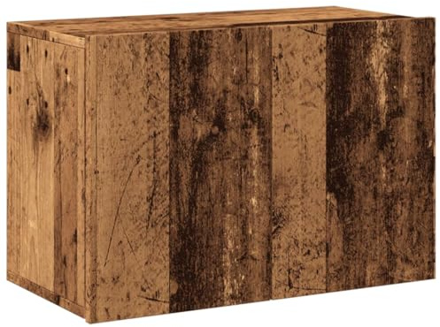 vidaXL TV Wandschrank, Fernsehtisch mit Stauraum, Fernsehschrank Wandmontage für Wohnzimmer, TV Schrank Lowboard für Fernseher, Altholz-Optik