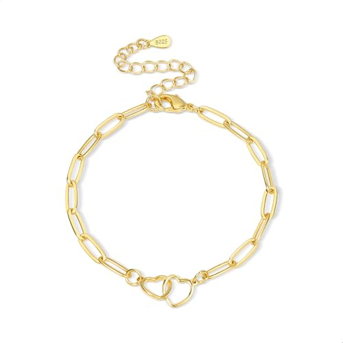 ASH'S CHOICE Gold/Silber Verstellbar Armband Kubanisches Armband für Damen