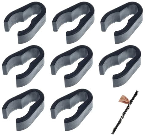 Clips de Microphone de 25 mm, Pinces de câble de Microphone, Pinces de Serrage pour Microphone, Accessoires de Serrage Flexibles, Lot de 8