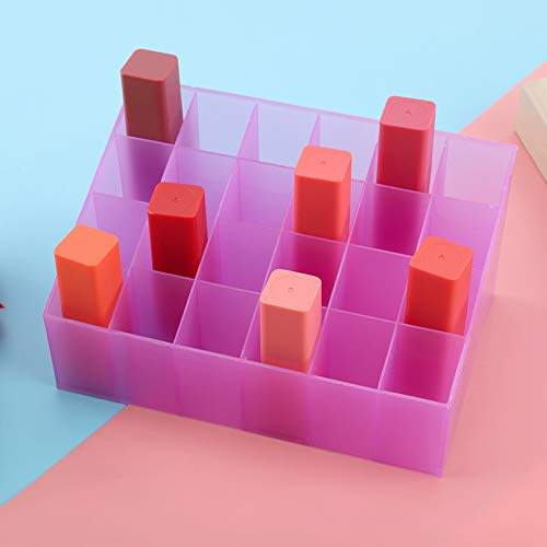 Tbest Support de Rouge à Lèvres de Maquillage Support de Rouge à Lèvres Support de Rouge à Lèvres Boîte de Rangement de Rouge à Lèvres, 14,5 * 9,3 * 7 Cm 24 Boîte de Rangement de
