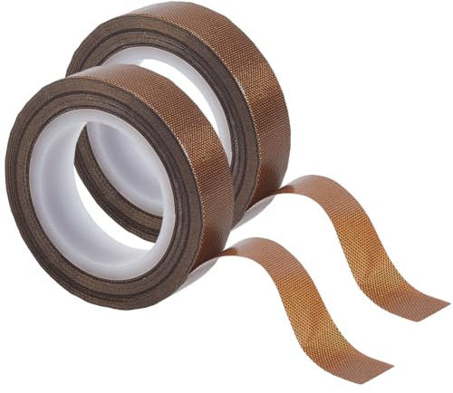 CRASPIRE 2 Rollo de Cinta Adhesiva de Baja Fricción para Cajones Color Marrón de 32.8 pies X 0.4 Fibras Resistente Al Agua Resistente Al Desgaste Adhesiva para Reparación de Superficies