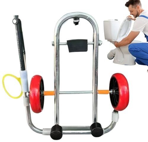 Carrello per WC, resistente per installazione di WC, strumento di supporto portatile per sollevamento idraulico, accessorio da bagno per dormitorio e appartamenti