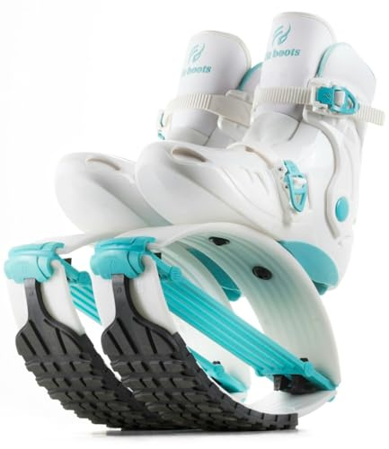 FIT BOOTS - Chaussures rebondissantes de Nouvelle Génération, Chaussures de Saut Originales de la Communauté Internationale d’Entraînement FitBoots Qui Révolutionnent Votre Fitness (Aqua)